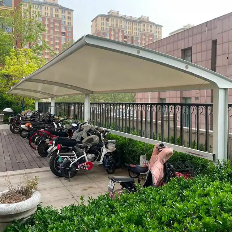 武川县膜结构电动车棚